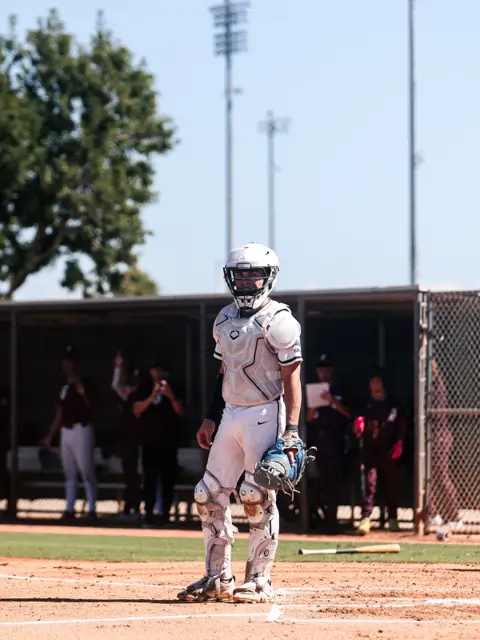 GBG Colorado 2029 catcher standing on the field