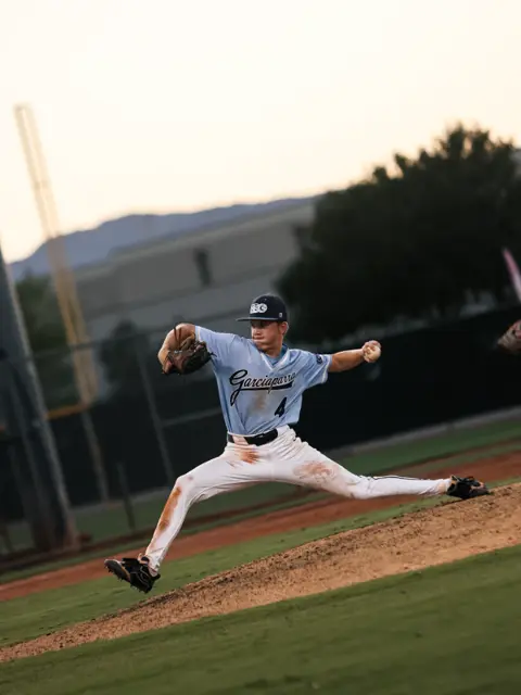 GBG Colorado 2029 pitcher releasing a pitch