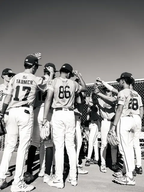 GBG Colorado 2029 players huddled up before a game