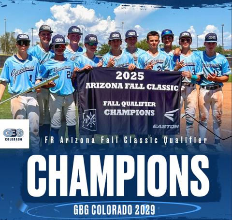 GBG Colorado 2029 celebrating as 2025 Arizona Fall Classic Qualifier champions