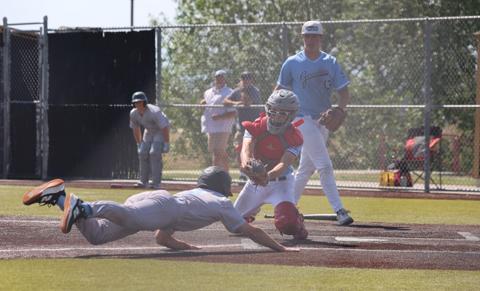 Close play at home plate